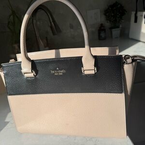 Kate Spade Black and Tan Satchel